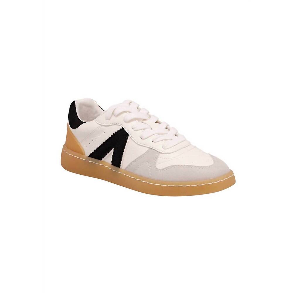 NEW MIA SHOES women's vesta tennis shoe in white & black